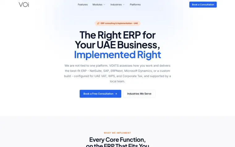 The VOIITS website